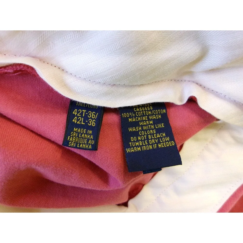 Polo Ralph Lauren Classic Fit Pants Nantucket‎ Red Mens 42x32 HEMMED NWT